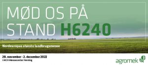 Agromek 2022 - Mød os på stand H6240